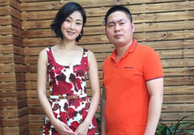 广州银河与明星合影